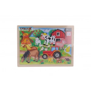 Mey İthalat® 6476 TAHTA PZL 48 ÇİFTLİK HAYVANLARI