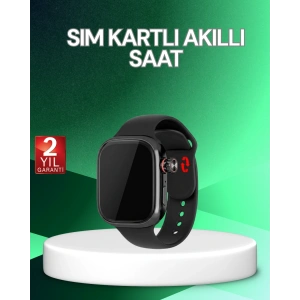 Mey İthalat® Adımsayar ve Nabız Ölçerli SIM Kartlı Akıllı Saat