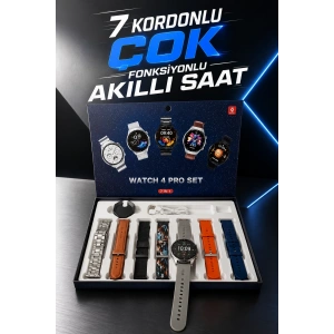 Mey İthalat® Akıllı Saat 7 Kordonlu Yeni Nesil Arama Cevaplayan Çok Fonksiyonlu