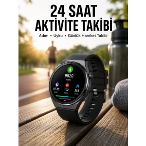 Mey İthalat® Akıllı Saat Bluetooth Bağlantılı Amoled Ekran Uyku ve Sağlık Takibi Yeni Nesil