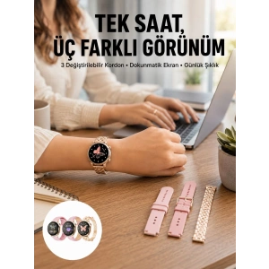 Mey İthalat® Akıllı Saat – Dokunmatik Ekran, Spor Modu ve Kalp Atış Sensörü Yeni Nesil