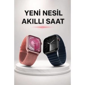Mey İthalat® Akıllı Saat İos Andorid Destekli Arama Özeliği Sensörlü Bluetooth Bağlantılı