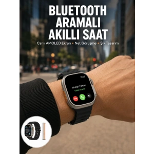 Mey İthalat® Akıllı Saat Kol Saati Android ve İOS Uyumlu Nabız Ölçer Sesli Asistan Yeni Nesil