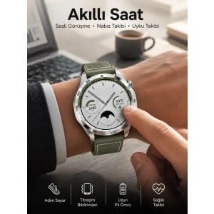 Mey İthalat® Akıllı Saat Sesli Görüşme Uyku ve Sağlık Takibi NFC Uyumlu