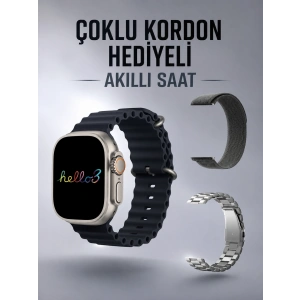 Mey İthalat® Akıllı Saat Yeni Nesil Bluetooth Bağlantılı Uyku Sağlık Takibi GPS Ve NFC Uyumlu