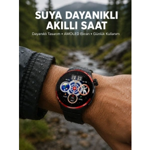 Mey İthalat® AMOLED Ekranlı Akıllı Saat Bluetooth Arama ve NFC Destekli Yeni Nesil