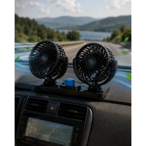 Mey İthalat® Araç Vantilatör Oynar Başlıklı Çakmaklık Girişli 2 Modlu Oto Fan