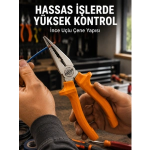 Mey İthalat® Atölye ve Günlük Kullanıma Uygun Profesyonel Çelik Pense