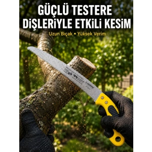 Mey İthalat® Bahçe Bıçkısı Keskin Çelik Diş Yapısıyla Pratik Kesim