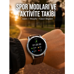 Mey İthalat® Bluetooth Bağlantılı Günlük Yaşam ve Spor Takip Akıllı Saati