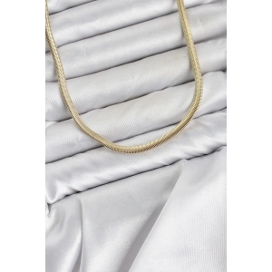 Mey İthalat® CM Yassı Yılan Zincir Model 60 cm Kadın Kolye