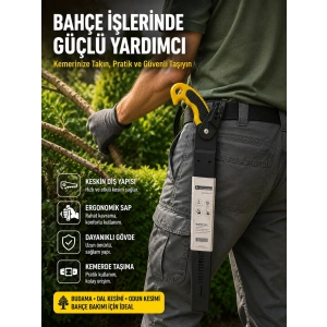 Mey İthalat® Dal Budama İçin Güçlü Kesim Sağlayan Bahçe Bıçkısı