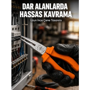 Mey İthalat® Dar Alanlarda Hassas Çalışma İçin Dövme Çelik Kargaburun
