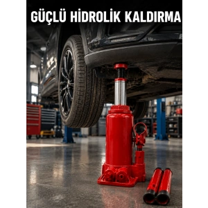 Mey İthalat® Dayanıklı Çelik Gövdeye Sahip Kompakt Hidrolik Kriko