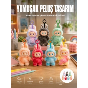 Mey İthalat® Dekoratif Labubu Peluş Figür Oyuncak Yeni Seri