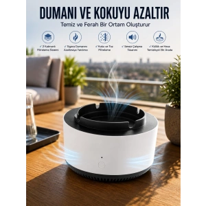 Mey İthalat® Elektronik Küllük Duman Giderici Hava Temizleyici