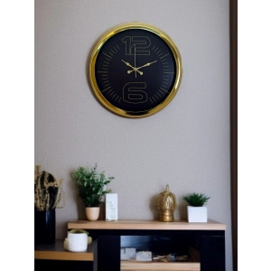 Mey İthalat® Elite Luxury Gold 40 Cm Metal Duvar Saati