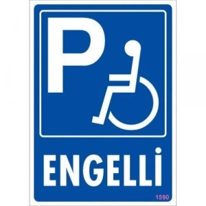Mey İthalat® Engelli Uyarı Levhası 25x35 KOD:1590