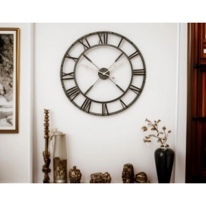 Mey İthalat® Eskitme Stil 73 Cm Duvar Saati