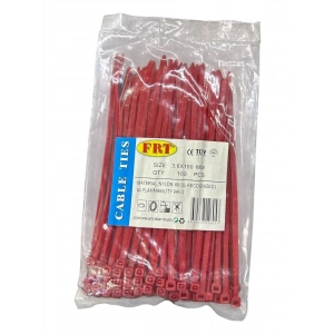 Mey İthalat® FRT Kırmızı 3,6X150 Kablo Bağı