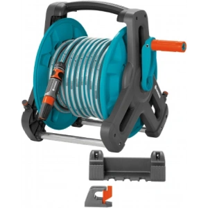 Mey İthalat® Gardena 08009-20 Duvara Montelı Hortum Arabası Set