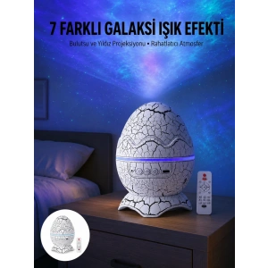 Mey İthalat® Gece Lambası Yumurta Işık Speaker Yeni Nesil Dinozor Yumurtası Görünümlü