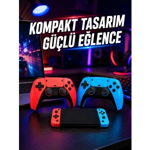 Mey İthalat® Kablosuz Retro Oyun Konsolu HDMI TV Bağlantılı Çift Gamepad Seti