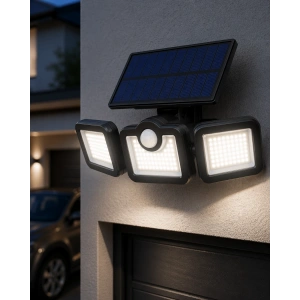 Mey İthalat® Kablosuz Solar Projektör Hareket Sensörlü Dış Cephe Lambası