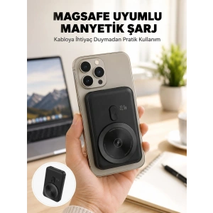 Mey İthalat® Kablosuz ve Kablolu Kullanım Sunan Taşınabilir Powerbank Yeni Nesil