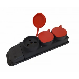 Mey İthalat® Kauçuk 380 Volt Uzatma 3lü Priz