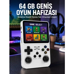 Mey İthalat® Klasik Oyun Konsolu 64 Bit İşlemci ve Çift Kart Girişi Özellikli Yeni Nesil