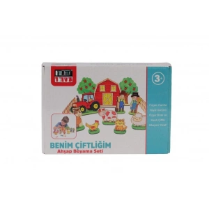 Mey İthalat® KM5898 BENİM ÇİFTLİĞİM AHŞAP BOYAMA SETİ