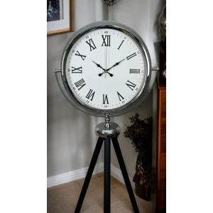 Mey İthalat® Krom Asalet Tripod Ayaklı Saat