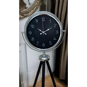 Mey İthalat® Krom Zarif Tripod Ayaklı Saat
