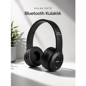 Mey İthalat® Kulak İçi Kablosuz Bluetooth Kulaklık Ekstra Bass ve Çok Yönlü Kullanım