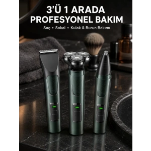 Mey İthalat® Kulak Ve Burun Başlıklı Profesyonel Tıraş Makinesi Yeni Nesil