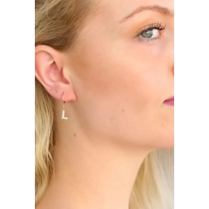 Mey İthalat® L Harf Bayan Küpe