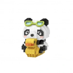 Mey İthalat® LZ-8634 ÖRDEKLİ PANDA 190 PARÇA BLOCK OYUNCAK-MİNİ POŞET