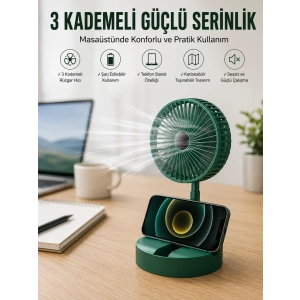 Mey İthalat® Masaüstü Taşınabilir Mini Soğutucu Vantilatör