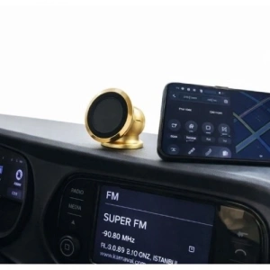 Mey İthalat® Metal Telefon Tutucu Torpidoya Yapışan Mıknatıslı