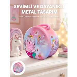 Mey İthalat® Mini Çocuk Para Kasası Gizli Saklama ve Birikim Kutusu