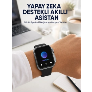 Mey İthalat® Modern Tasarımlı Akıllı Saat Uzun Pil Süresi ve Net Ekran Yeni Nesil