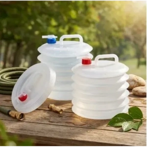 Mey İthalat® Musluklu Akordiyon Katlanır Su Bidonu 10 Litre