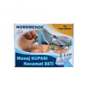Mey İthalat® Nordmende Hacamat Masaj Kupası 12'Li Set