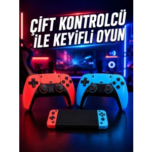 Mey İthalat® Oyun Konsolu Kablosuz Kontrolcülü Retro Oyun Eğlence Sistemi