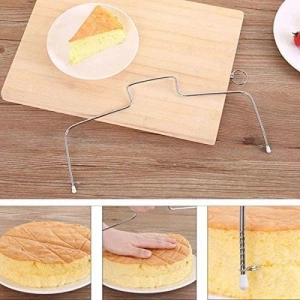 Mey İthalat® Paslanmaz Çelik Ayarlanabilir Pasta Dilimleyici