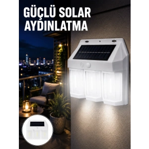 Mey İthalat® PIR Sensörlü Solar Lamba – Otomatik Şarj ve Gece Aydınlatma Yeni Nesil