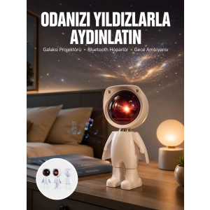 Mey İthalat® Projeksiyon Güneş Lambası Astronot Gün Batımı Projektör LED Işıklı Yeni Nesil