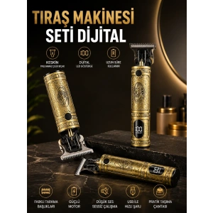 Mey İthalat® RD 378 Çizik Tıraş Makinesi Seti Dijital
