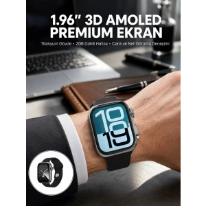 Mey İthalat® RS12 PRO+ 2025 Serisi Özel Üretim Full Ekranlı Akıllı Saat – Nabız ve Uyku Takibi, Bluetooth Arama, Garantili, Güçlü Batarya